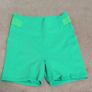 Fabletics Bright Green Biker Shorts